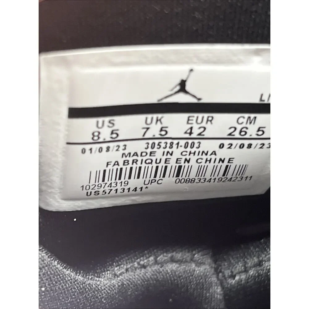 Jordan 8 Retro Chrome Black Silver 305381-003 2015 NWOB SZ US 8.5